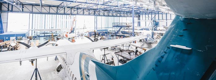 ATR maintenance in RAS Hangar